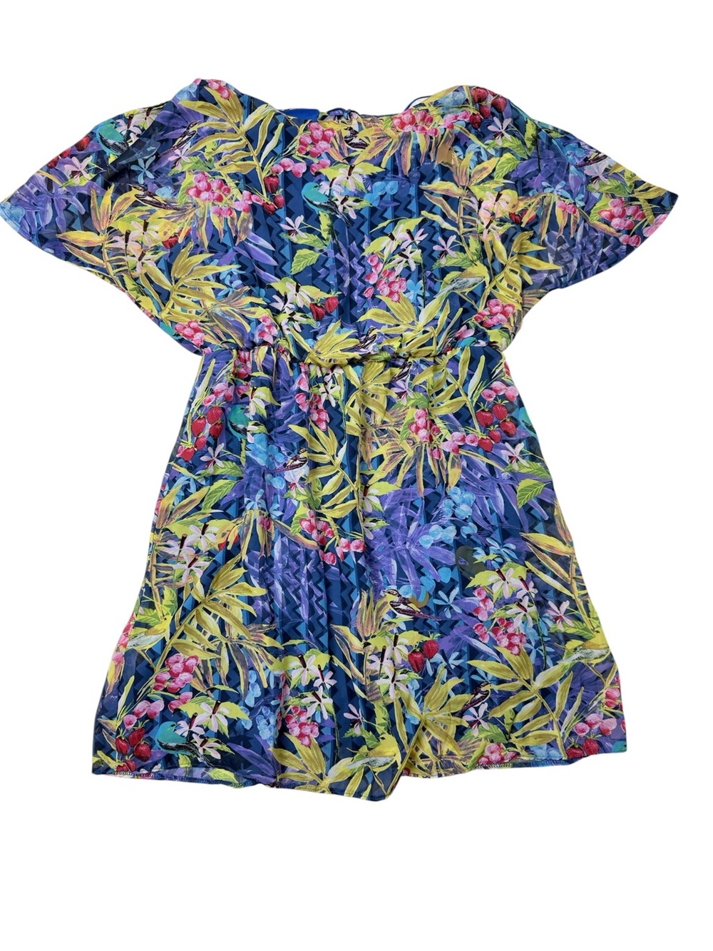 Atmosphere Blue Tropical Floral Mini Dress